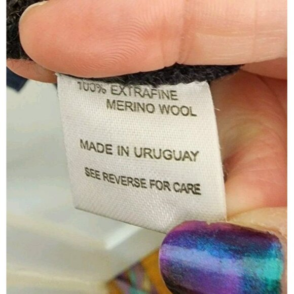 Lenor Romano Sweater Size M Extra Fine Merino Wool Colorful Geometric - Picture 6 of 6